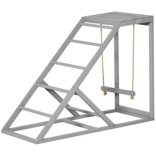 Swing Set with Chicken Perch and Hen Ladder – Poultry Playground Toy