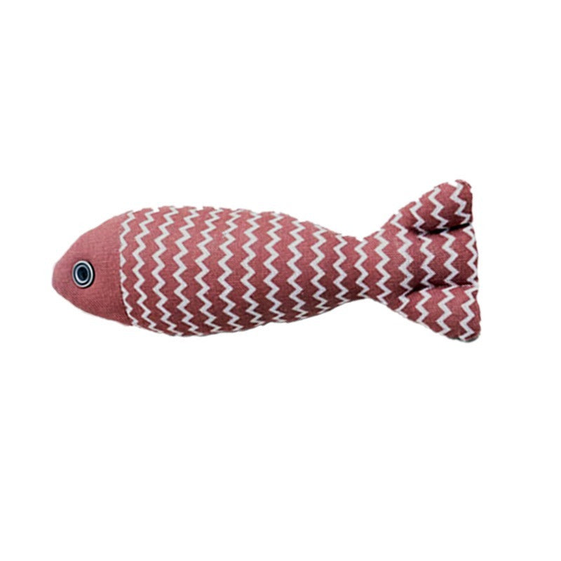 Pet Mint Fish Toy – Built-in Catnip (Random Colour 3-Pack)