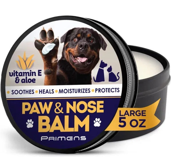 Natural Dog Paw Balm & Protects & Heals Dog Paw Pads from Heat, Ice & Cracks