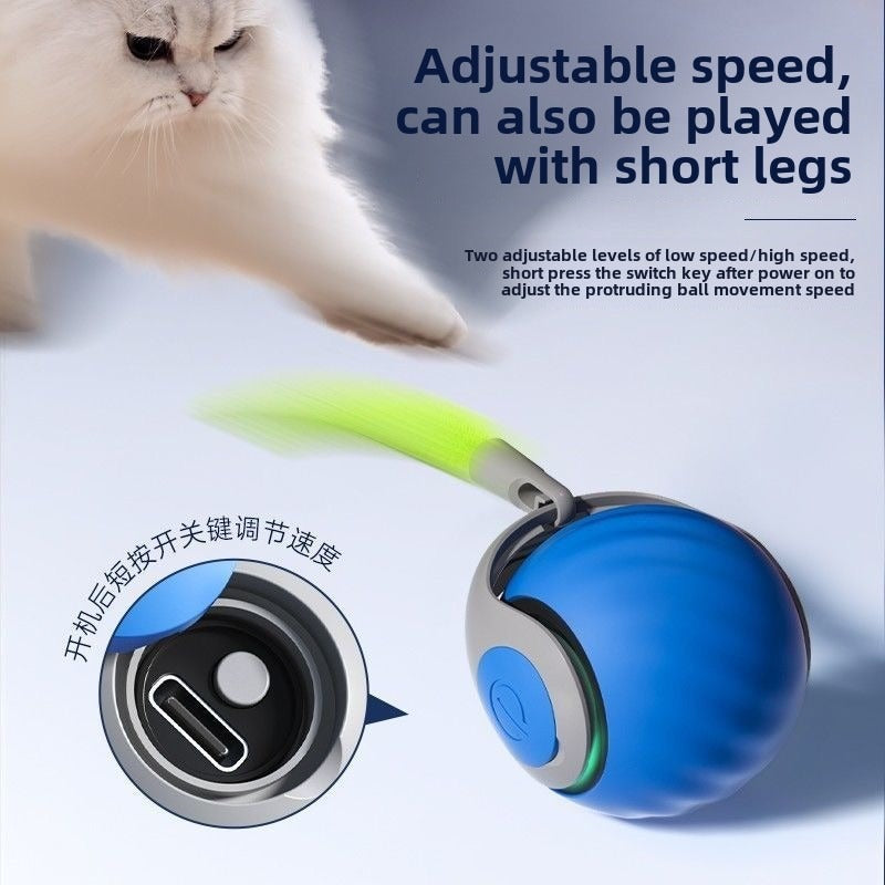 Pet Gravity Protrusion Ball – Interactive Treat Dispenser for Dogs & Cats