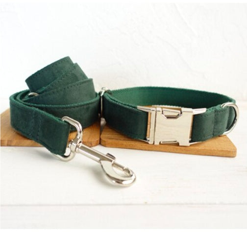 Adjustable Martingale Dog Collar & Leash Set – MUTTCO Bow Design