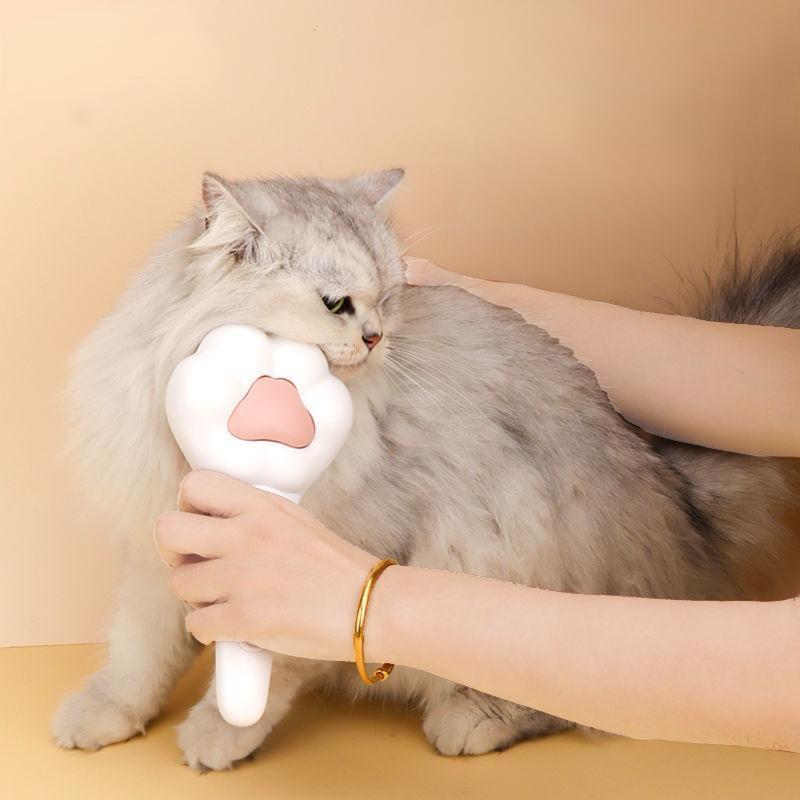 Paw-Shaped Pet Massage & Hair Removal Comb – Gentle Deshedding Brush for Cats & Dogs