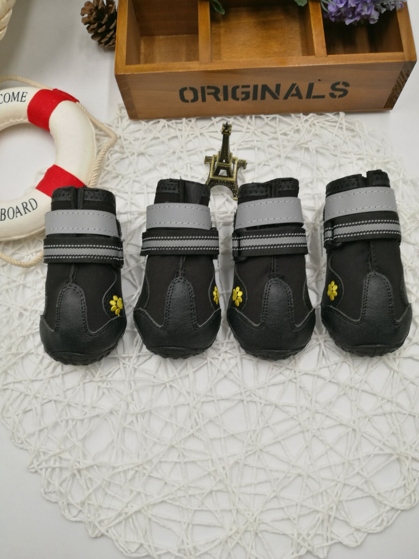 Waterproof Dog Shoes – Anti-Slip Outdoor Boots with Reflective Straps