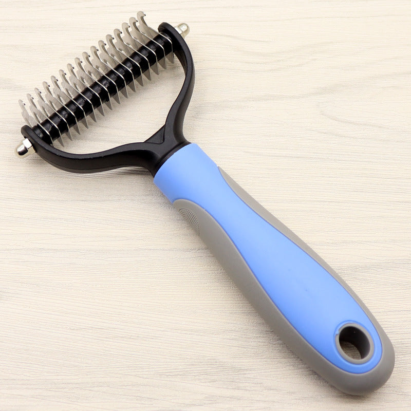 Double-Sided Dematting Comb – Professional Grooming Tool for Long-Haired Dogs