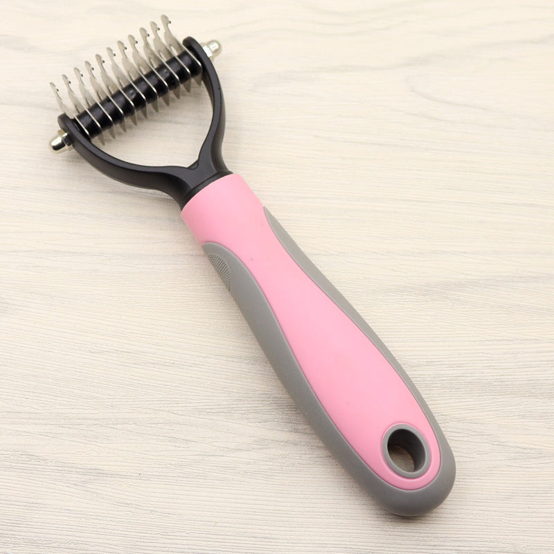 Double-Sided Dematting Comb – Professional Grooming Tool for Long-Haired Dogs