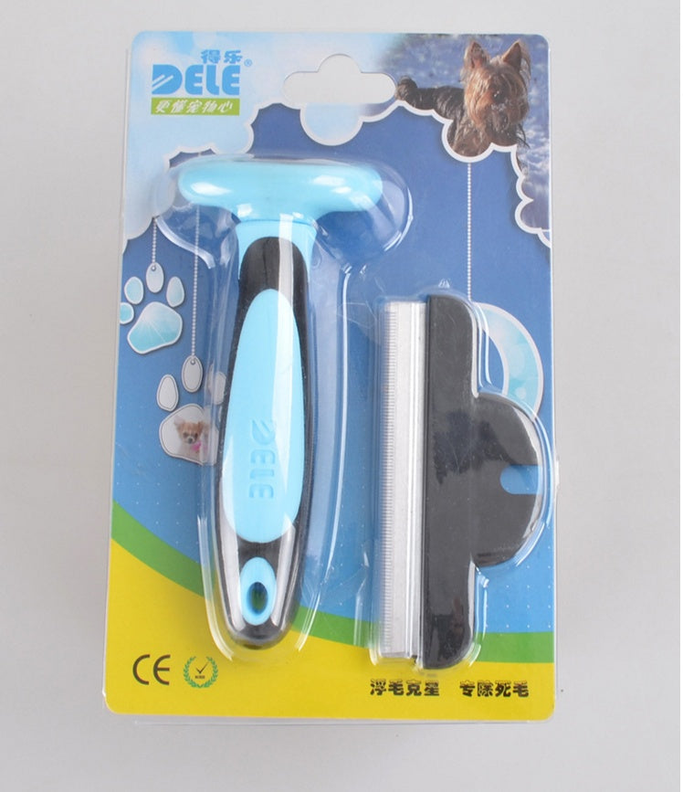 Pet Hair Removal Comb – Professional Deshedding Tool for Cats & Dogs