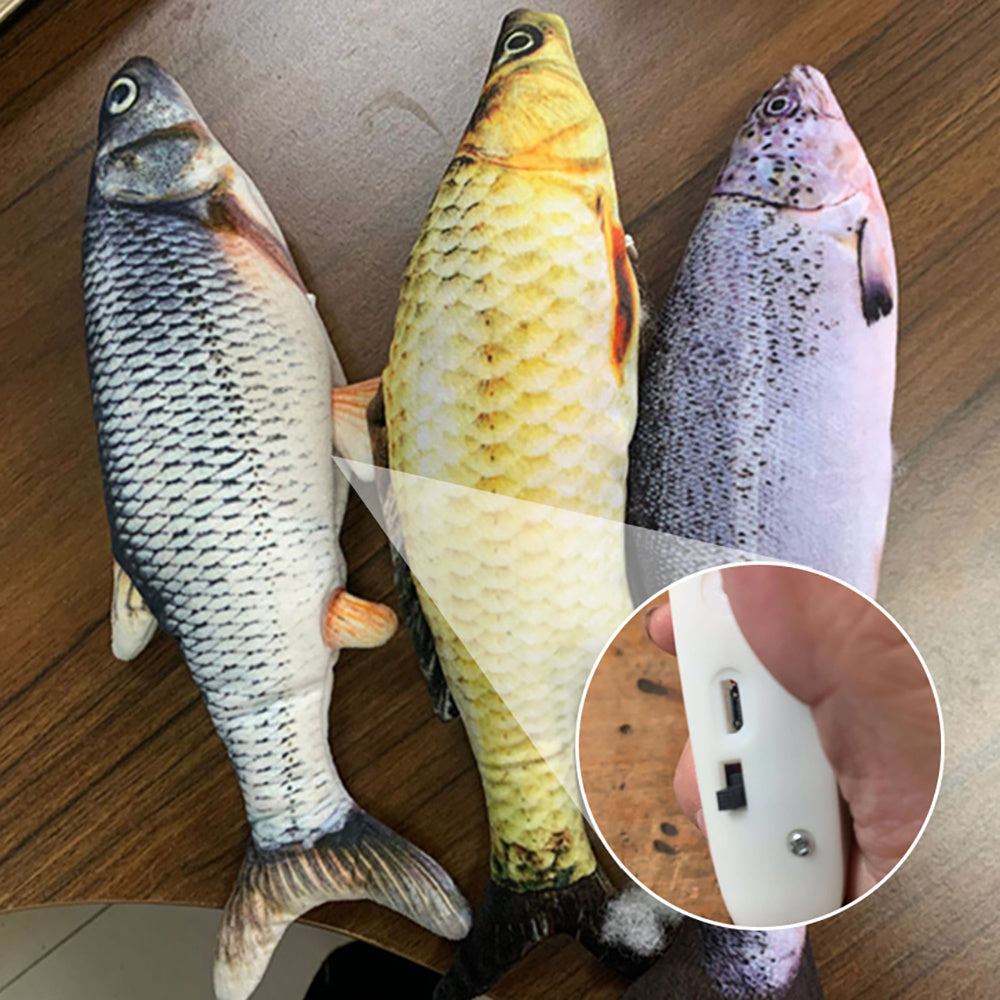 Electric Jumping Fish Toy for Cats (Without Catnip)