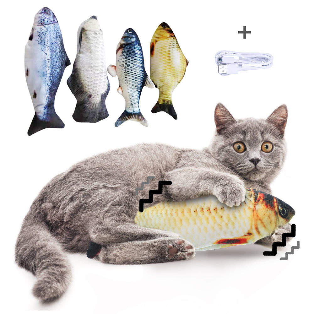 Electric Jumping Fish Toy for Cats (Without Catnip)