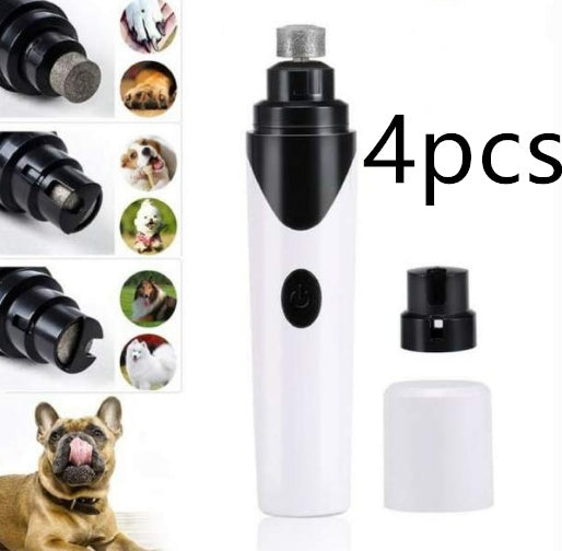 Electric Nail Grinder for Dogs & Cats – Low Noise Pencil-Shaped Pet Nail File with USB Charging