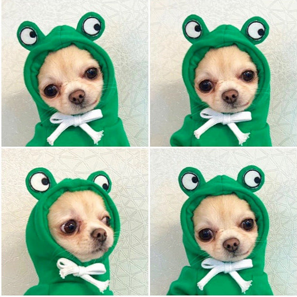 Techniwoof™ Cute Fruit Dog Hoodie – Warm Winter Fleece Costume for Small Dogs