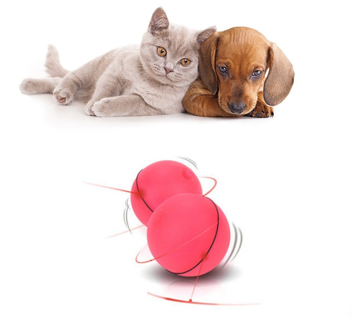 LED Laser Rolling Cat Toy Ball – Smart Motion-Activated Electronic Toy for Indoor Cats