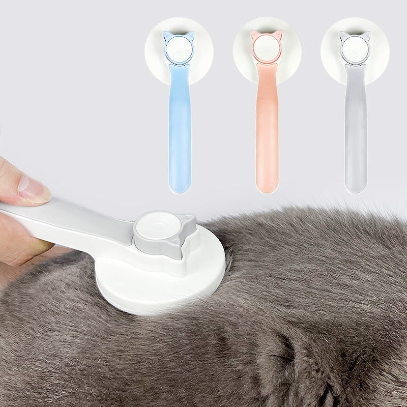 Self-Cleaning Slicker Brush for Cats – Gentle Deshedding & Detangling Tool
