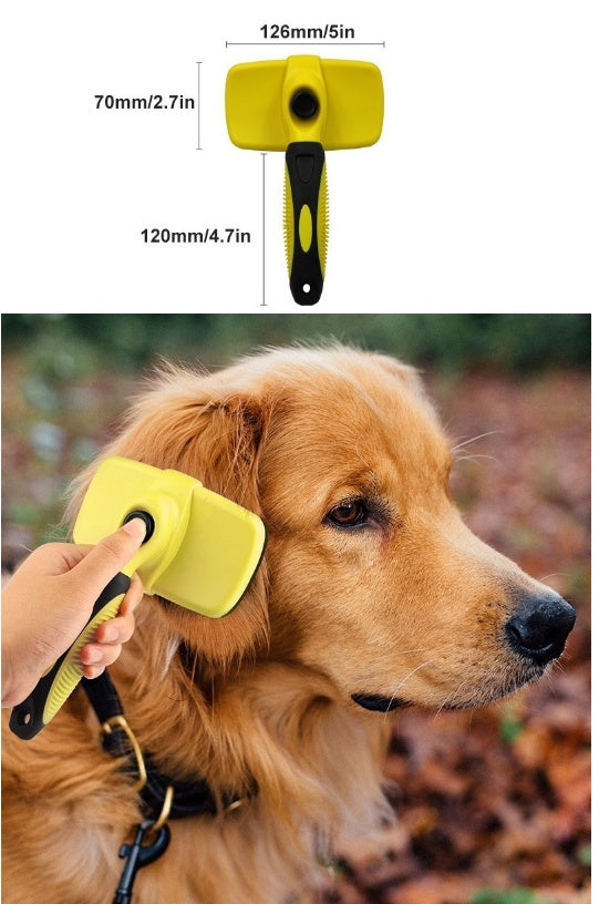 Benepaw Self-Cleaning Slicker Brush – Effortless Grooming for Dogs and Cats