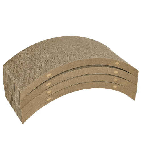 PawHut Cat Scratching Board Set – 4 Pack Round Cardboard Scratchers for Indoor Cats