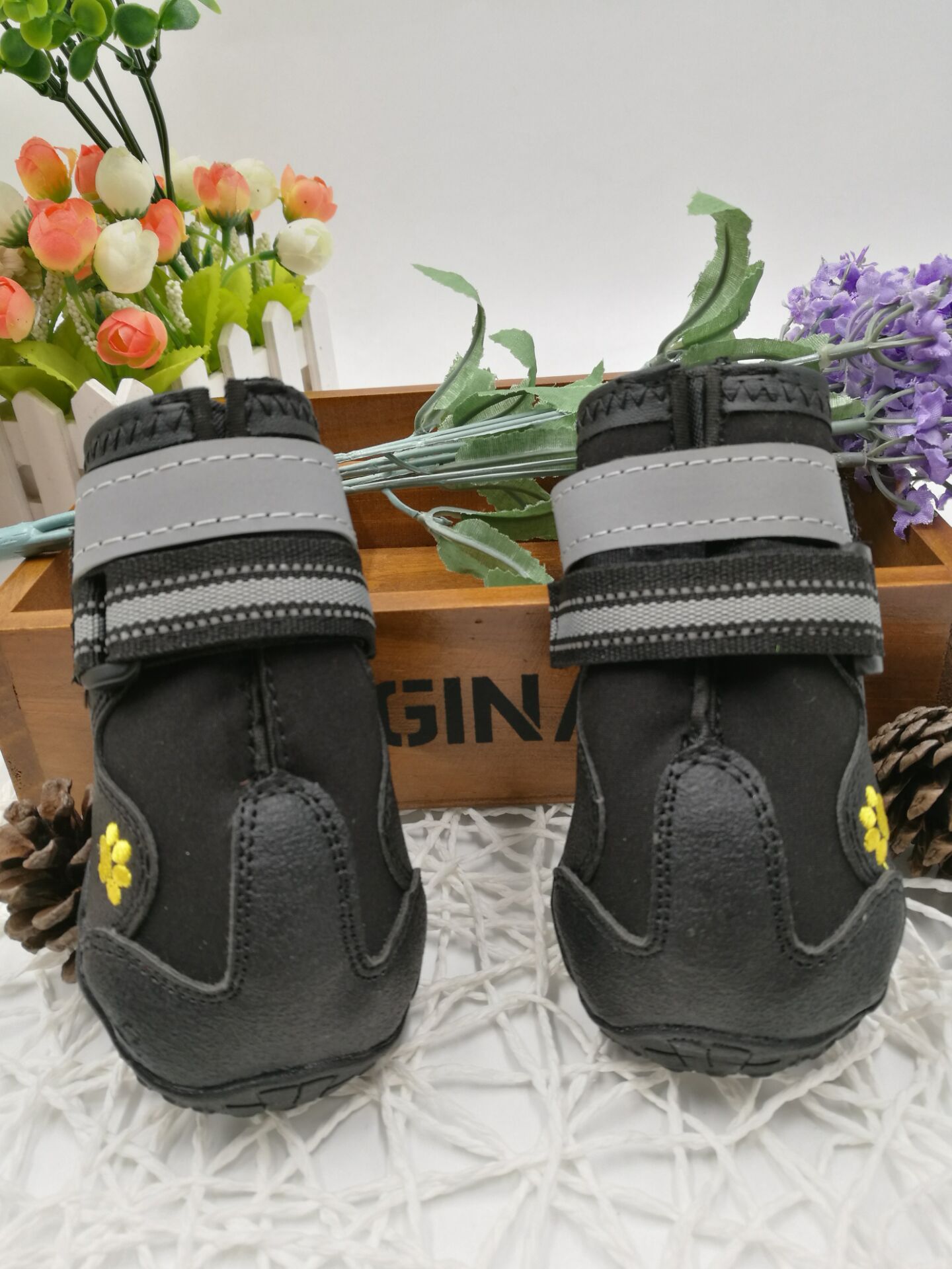 Waterproof Dog Shoes – Anti-Slip Outdoor Boots with Reflective Straps