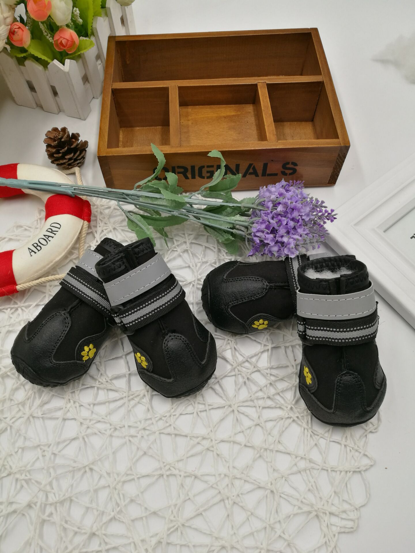 Waterproof Dog Shoes – Anti-Slip Outdoor Boots with Reflective Straps