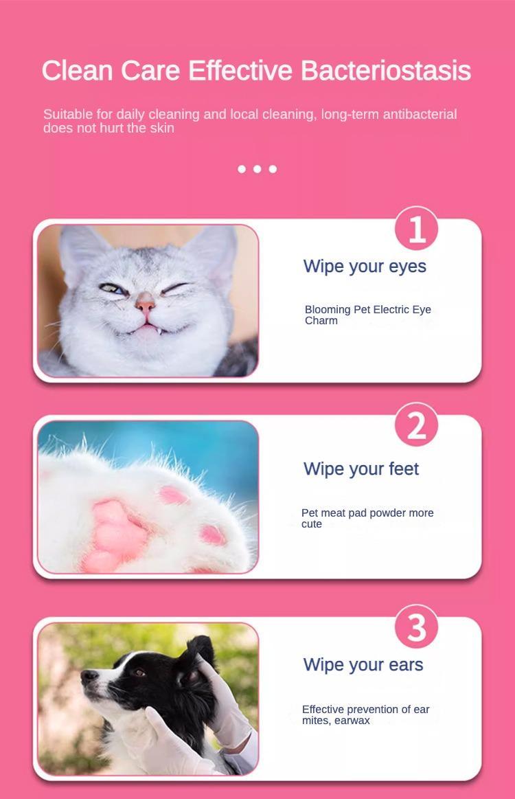 Fragrance-Free Dog & Cat Wet Wipes – Plant-Based Daily Grooming Wipes for Sensitive Pets