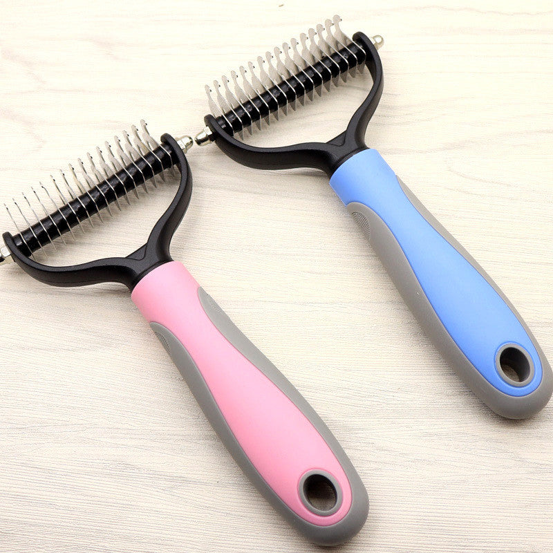 Double-Sided Dematting Comb – Professional Grooming Tool for Long-Haired Dogs