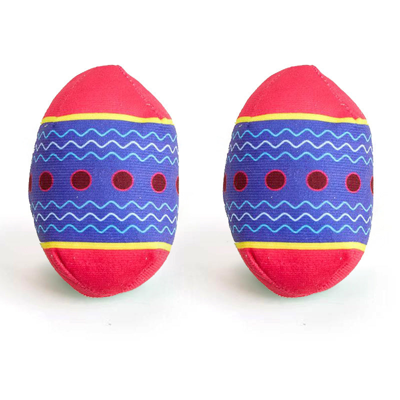 Easter Egg Toys for Pets – Green & Red Interactive Dog Toy