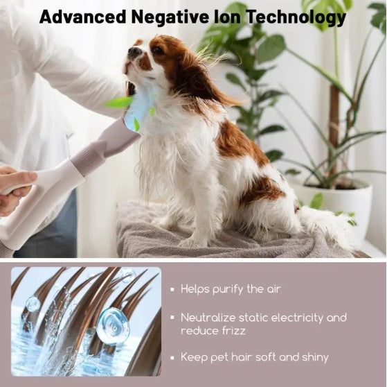 High-Power Dog & Cat Hair Blower with Negative Ion Function – Professional Pet Dryer for Fast & Safe Grooming