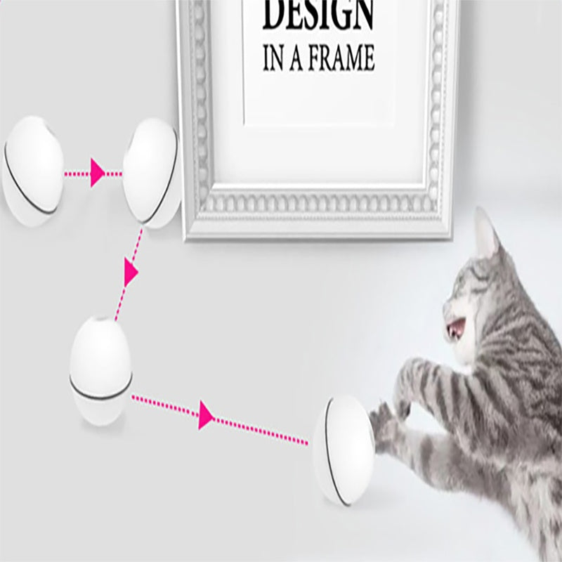 LED Laser Rolling Cat Toy Ball – Smart Motion-Activated Electronic Toy for Indoor Cats