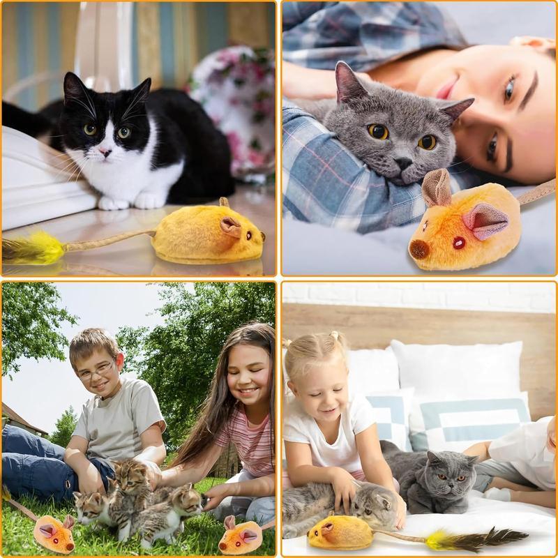 Interactive LED Cat Mouse Toy – USB Rechargeable Motion & Light Toy for Indoor Cats
