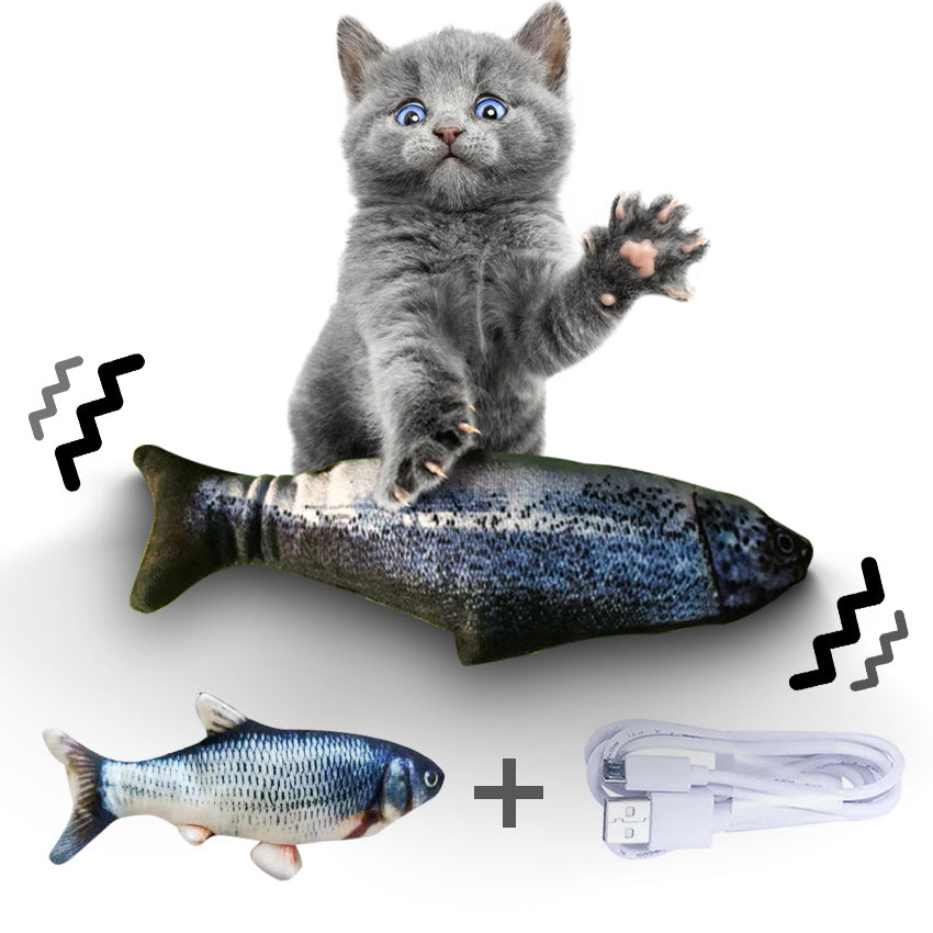Electric Jumping Fish Toy for Cats (Without Catnip)