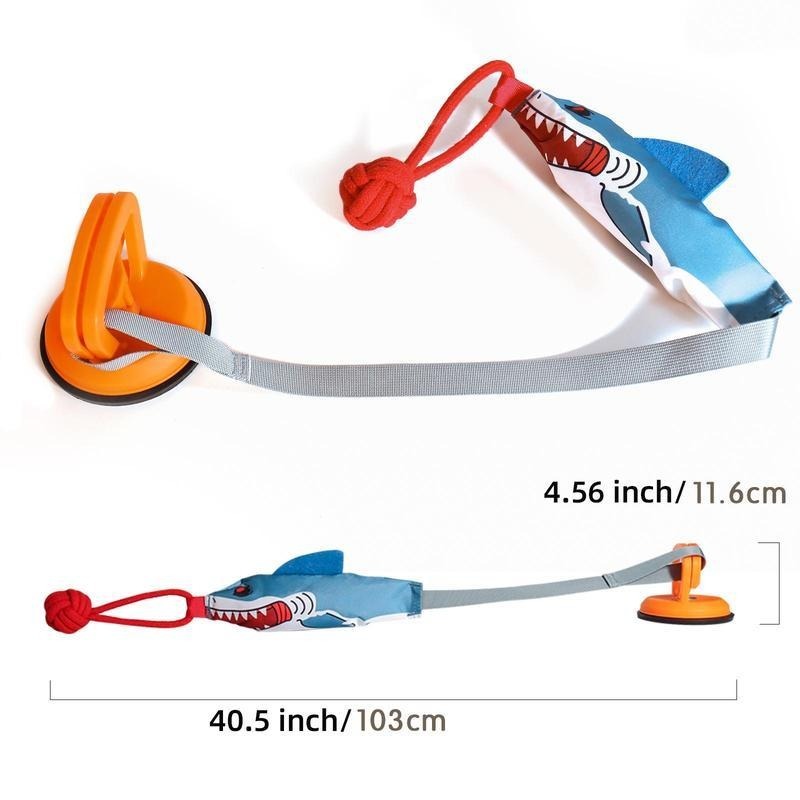 PROKE1 Shark-Shaped Pet Toy – Interactive Twine Tug Ball Dog Toy