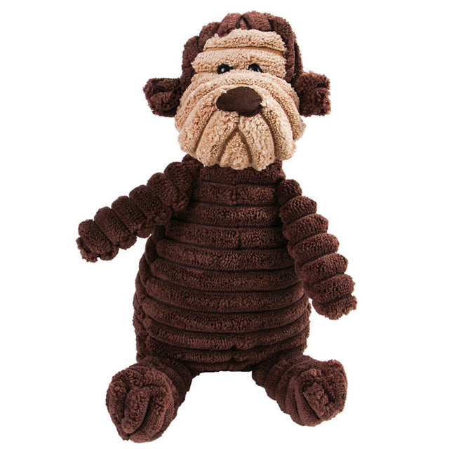 Vocal Animal Plush Dog Toy – Chew & Molar Training Toy