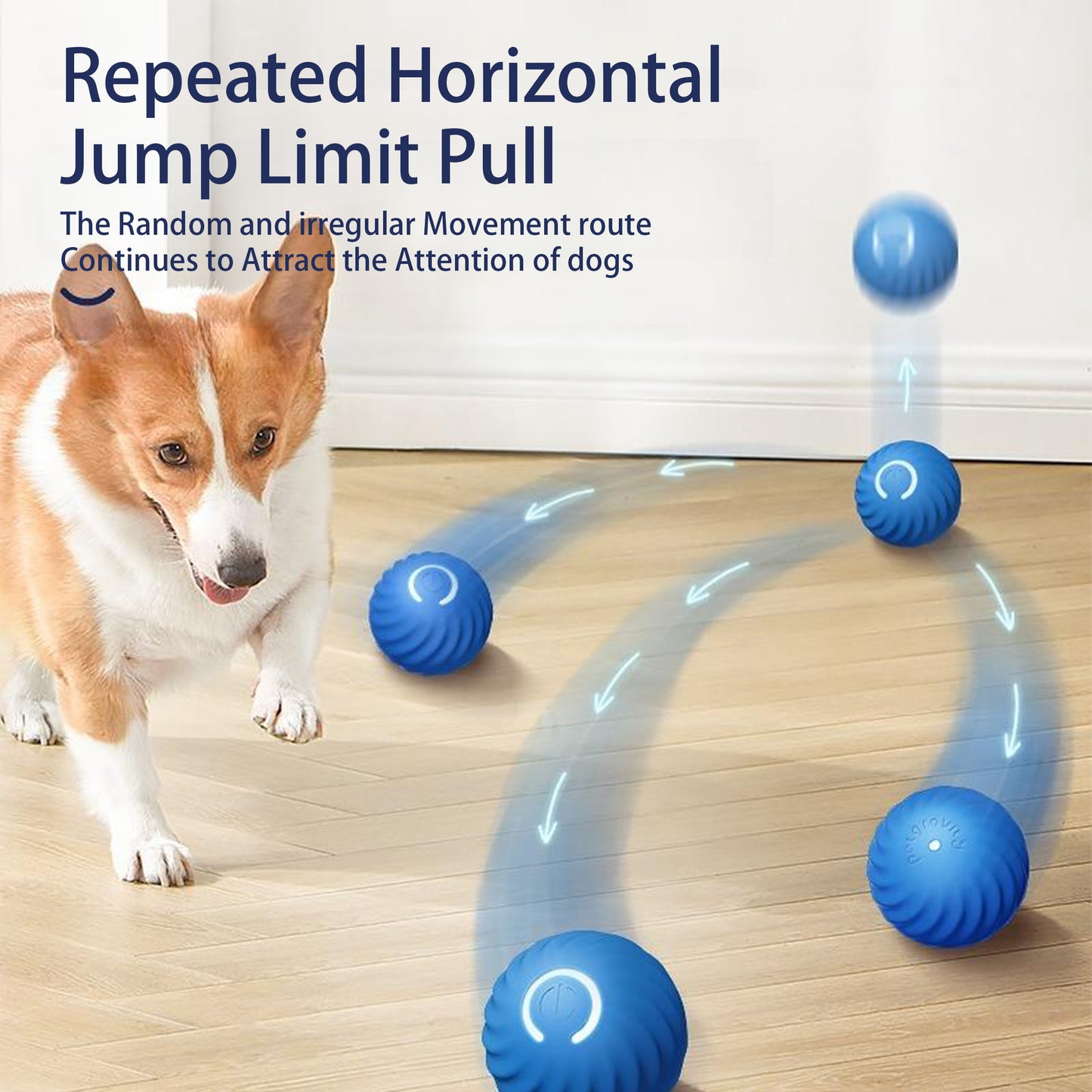 Interactive LED Bouncing Ball – Smart Motion Toy for Dogs