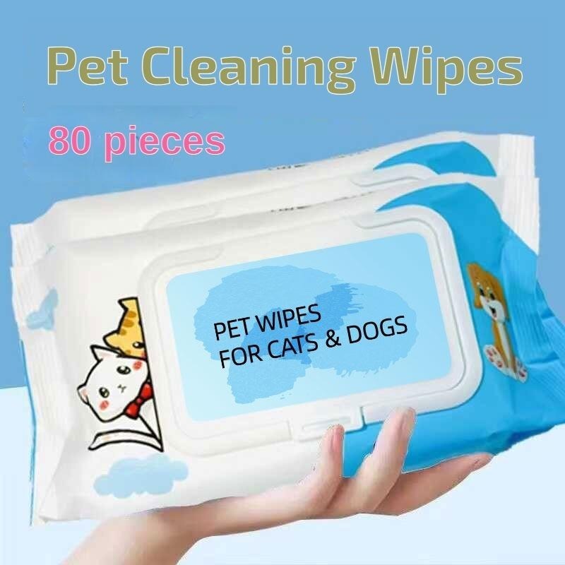 Dog & Cat Multipurpose Wet Wipes – Plant-Based Cleaning for Paws, Butt, Ears & Eyes