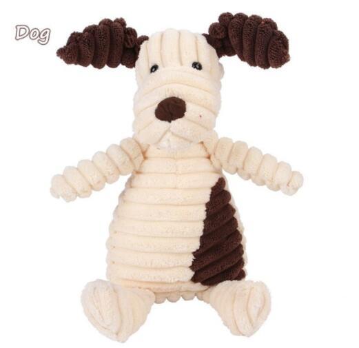 Vocal Animal Plush Dog Toy – Chew & Molar Training Toy