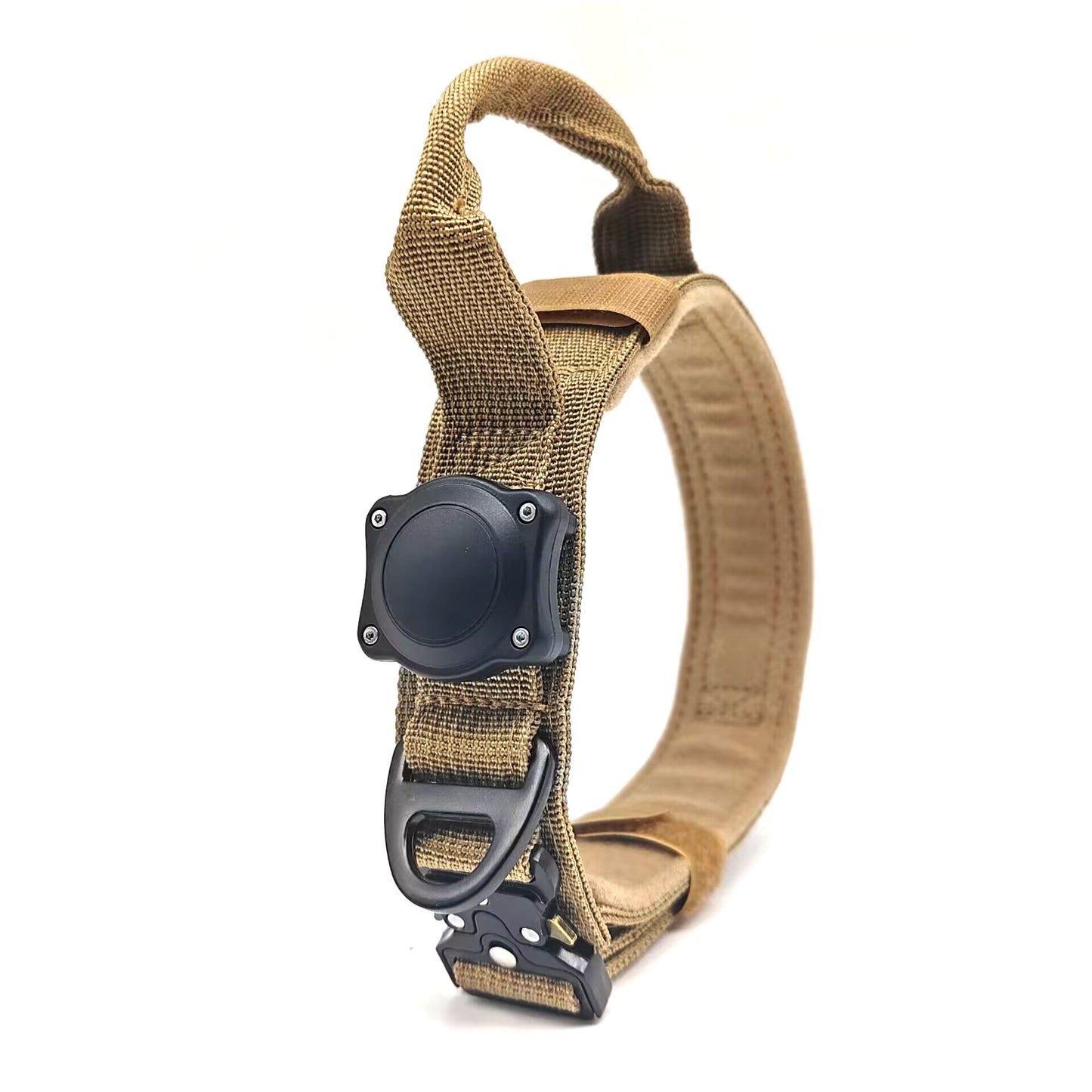Tactical Dog Collar with Positioning Ring – Adjustable Waterproof Military-Grade Collar for Medium & Large Dogs