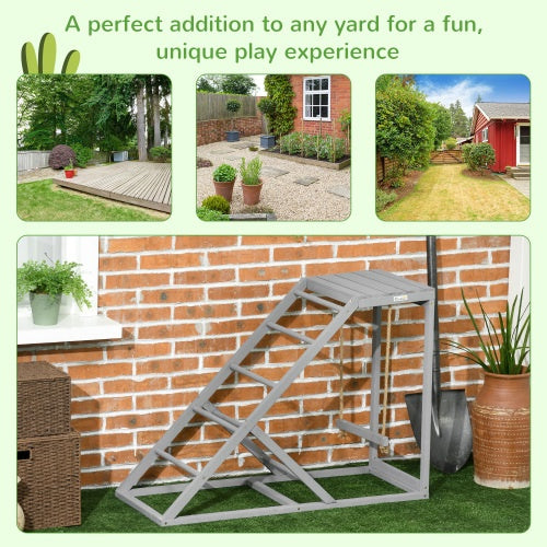 Swing Set with Chicken Perch and Hen Ladder – Poultry Playground Toy