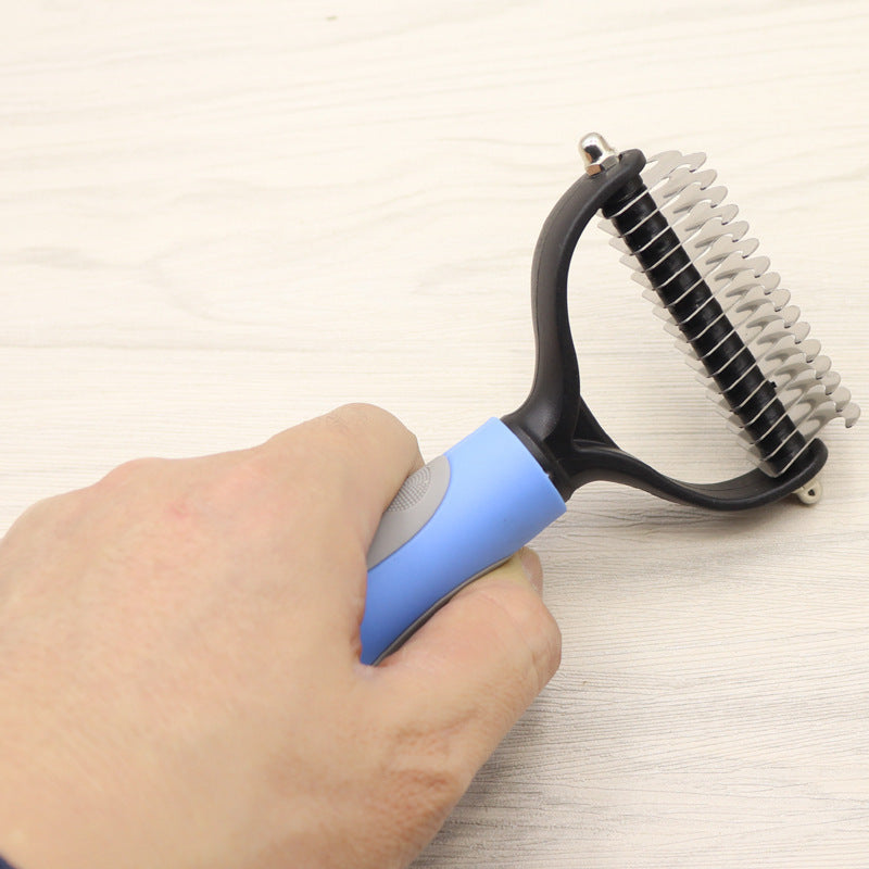 Double-Sided Dematting Comb – Professional Grooming Tool for Long-Haired Dogs