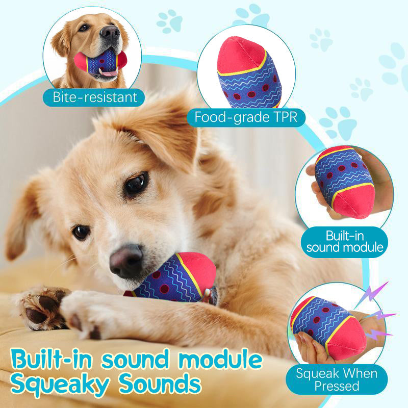 Easter Egg Toys for Pets – Green & Red Interactive Dog Toy