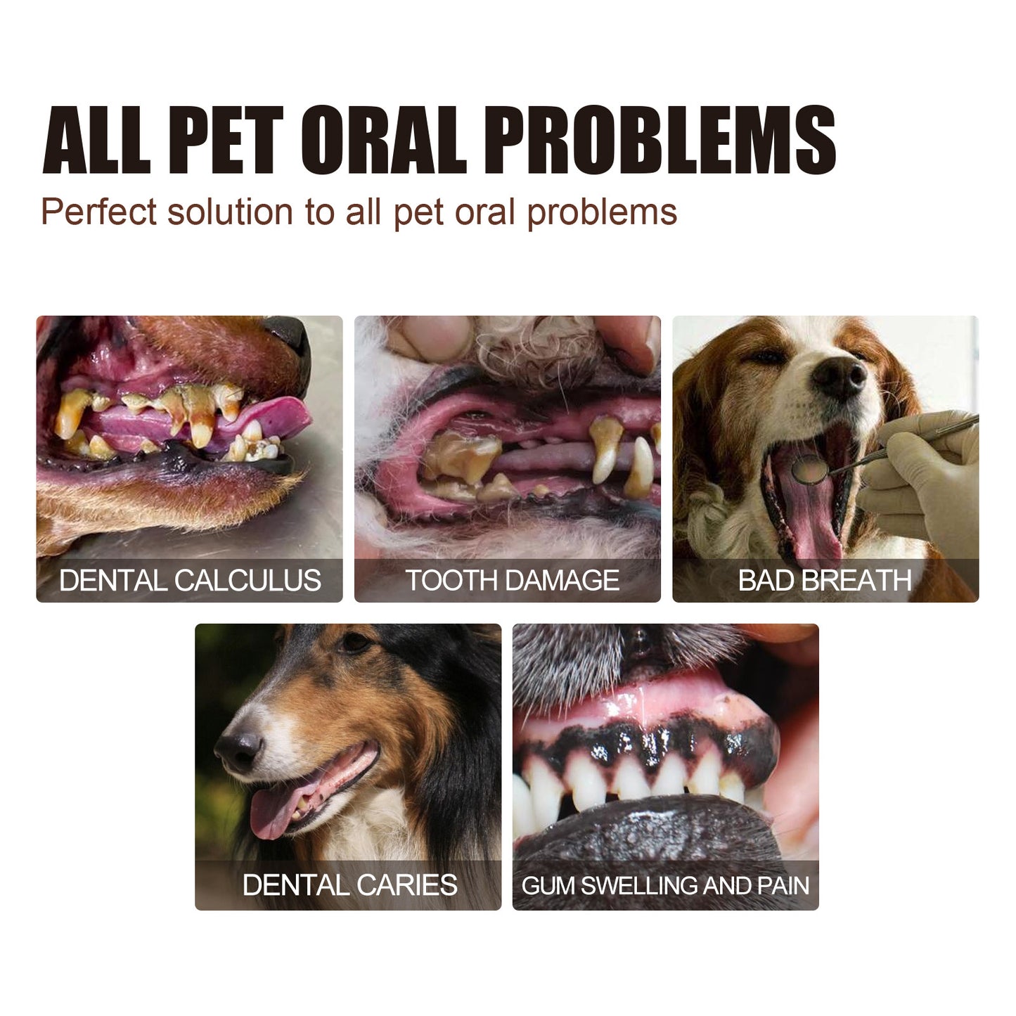 Pet Tooth Cleaning Spray & Fresh Breath & Tartar Control Formula for Cats and Dogs