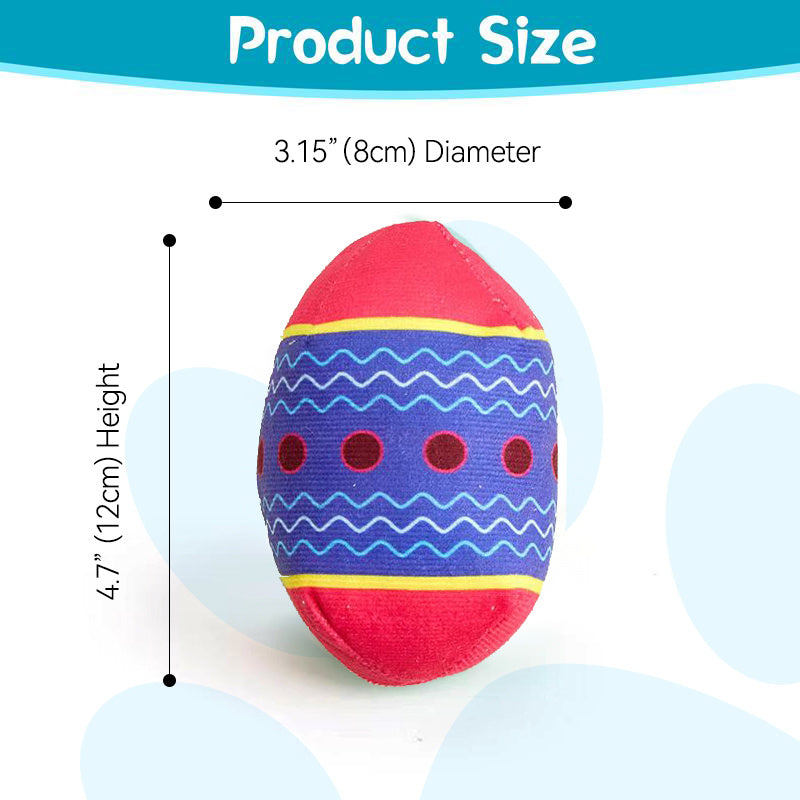 Easter Egg Toys for Pets – Green & Red Interactive Dog Toy