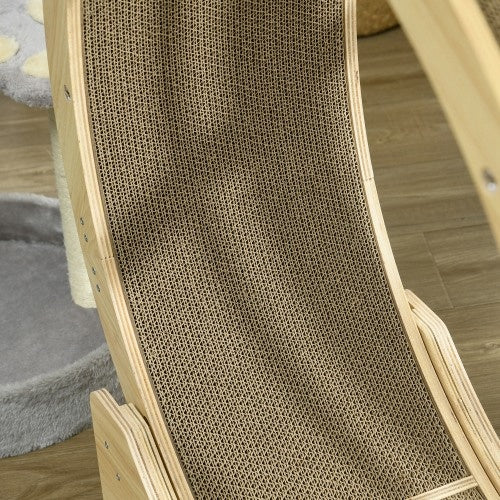 PawHut Cat Scratching Board Set – 4 Pack Round Cardboard Scratchers for Indoor Cats