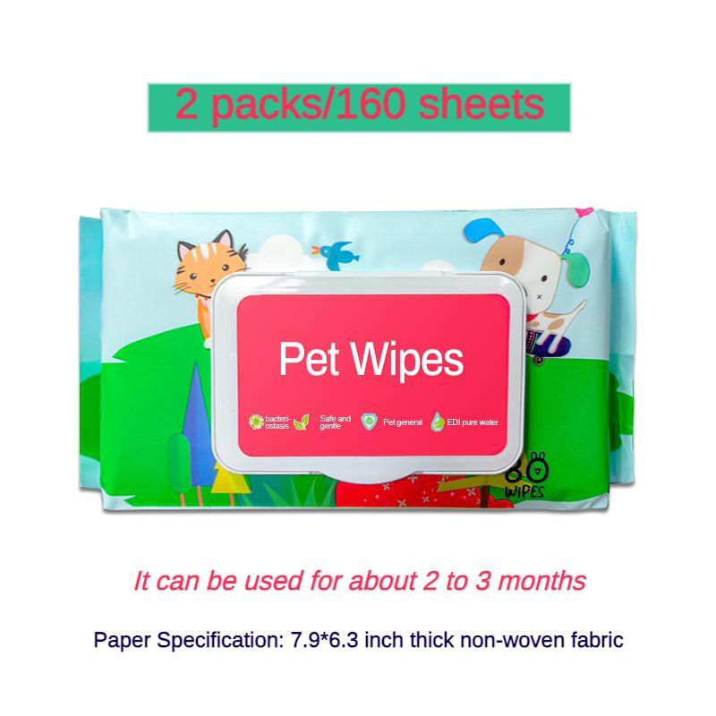 Fragrance-Free Dog & Cat Wet Wipes – Plant-Based Daily Grooming Wipes for Sensitive Pets