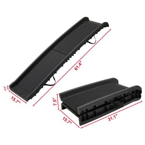 Foldable Dog Car Ramp – Portable Pet Ladder for SUV & Truck Access