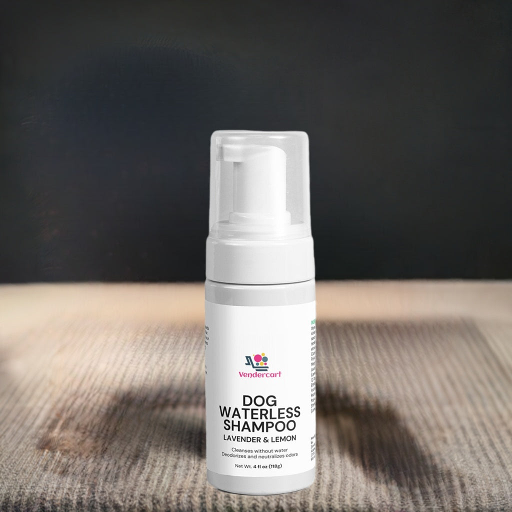 No-Rinse Waterless Dog Shampoo – Easy Clean Foam for Sensitive Skin and Quick Grooming