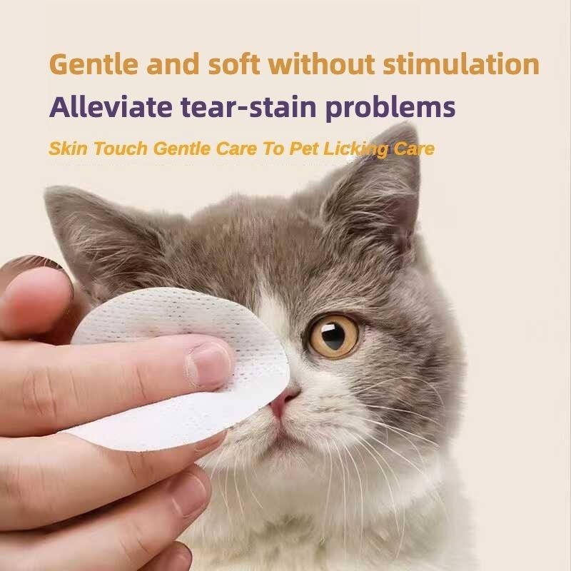 Pet Eye Wipes – 200 Count Tear Stain Remover Pads for Dogs & Cats