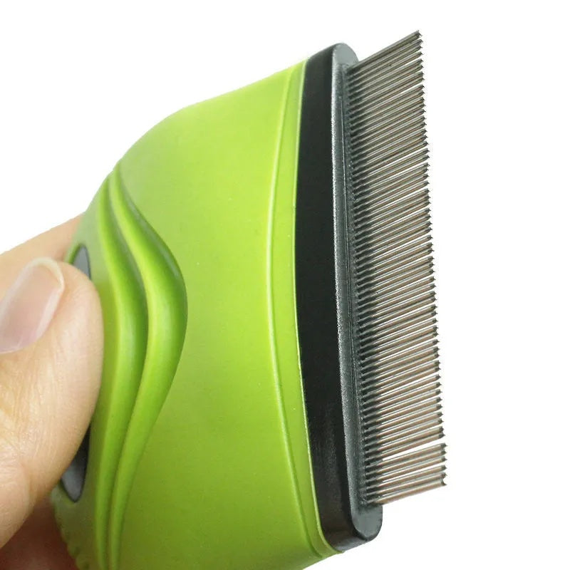 Pet Life ‘Grazer’ Travel Grooming Comb – Compact Fur & Lice Remover for Cats & Dogs