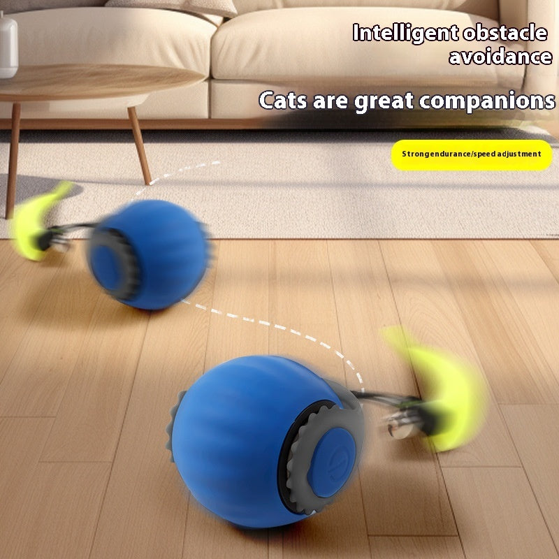 Gravity-Activated Cat Ball Toy – Automatic Rolling Ball with Claw Sensor