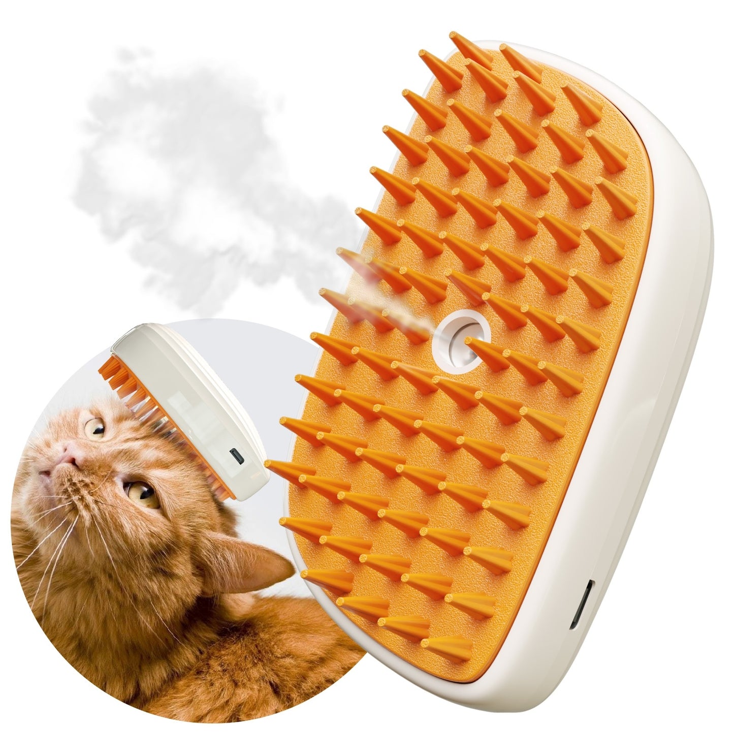 Hand-Held Pet Spray Comb – Soothing Bath Brush for Cats & Dogs
