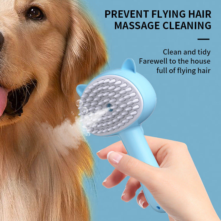 Multifunctional Pet Hair Brush with Mist – Anti-Static Grooming for Cats & Dogs