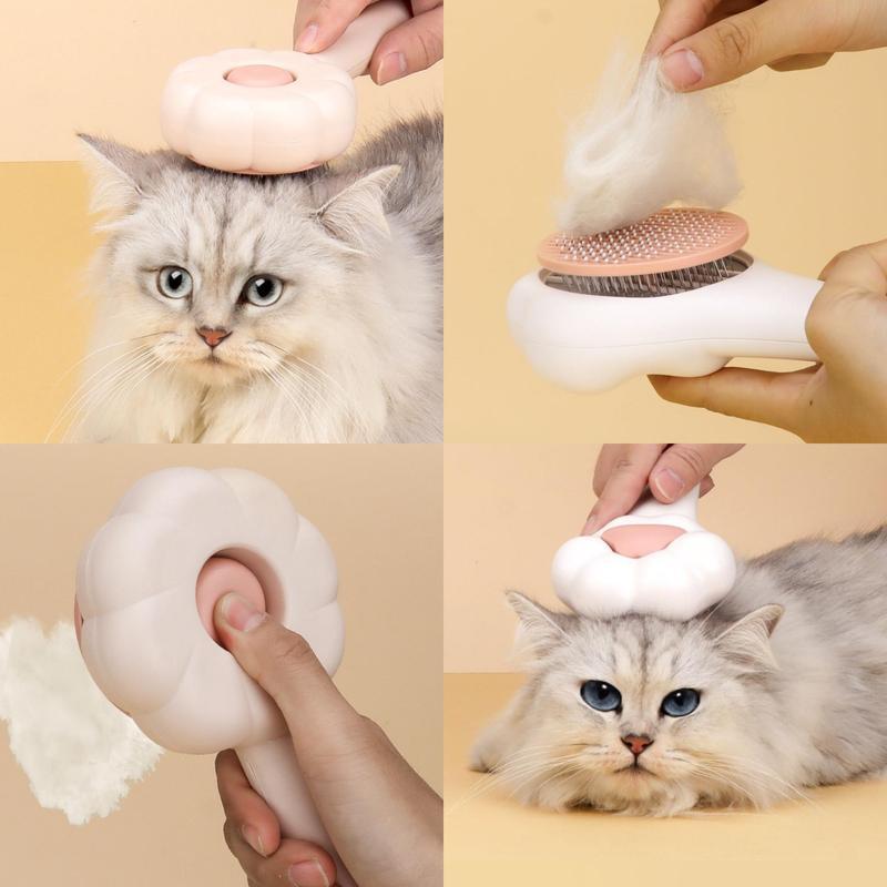 Paw-Shaped Pet Massage & Hair Removal Comb – Gentle Deshedding Brush for Cats & Dogs