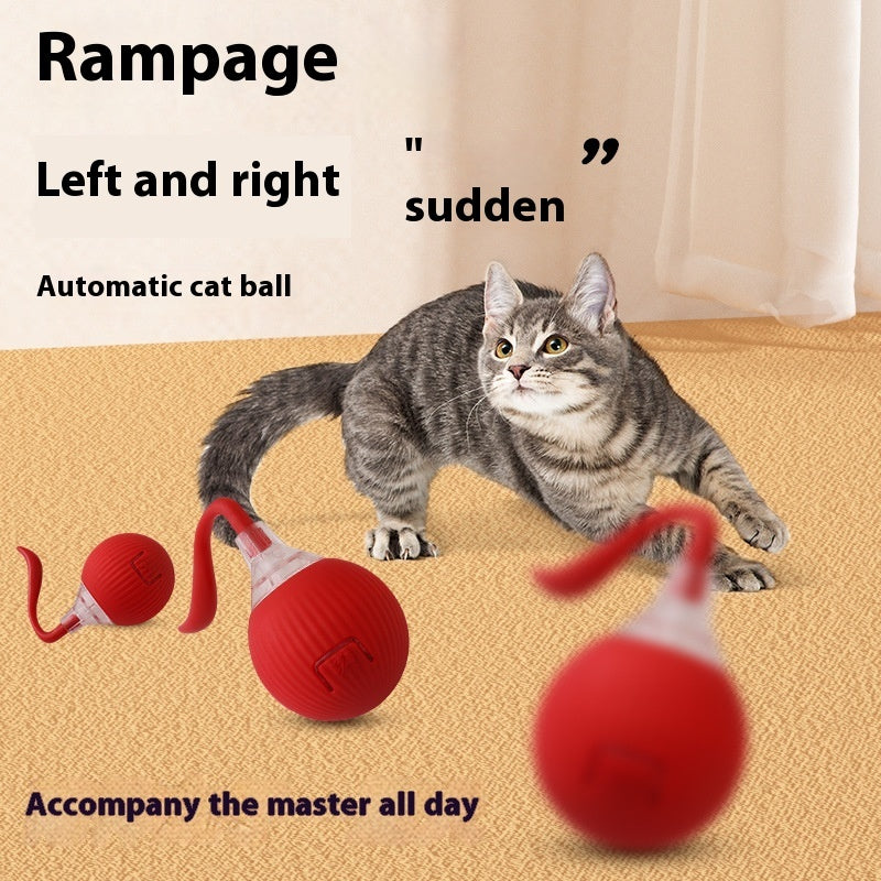 Super Drive Cat Rolling Ball – Interactive Motion Toy for Chasing & Pouncing