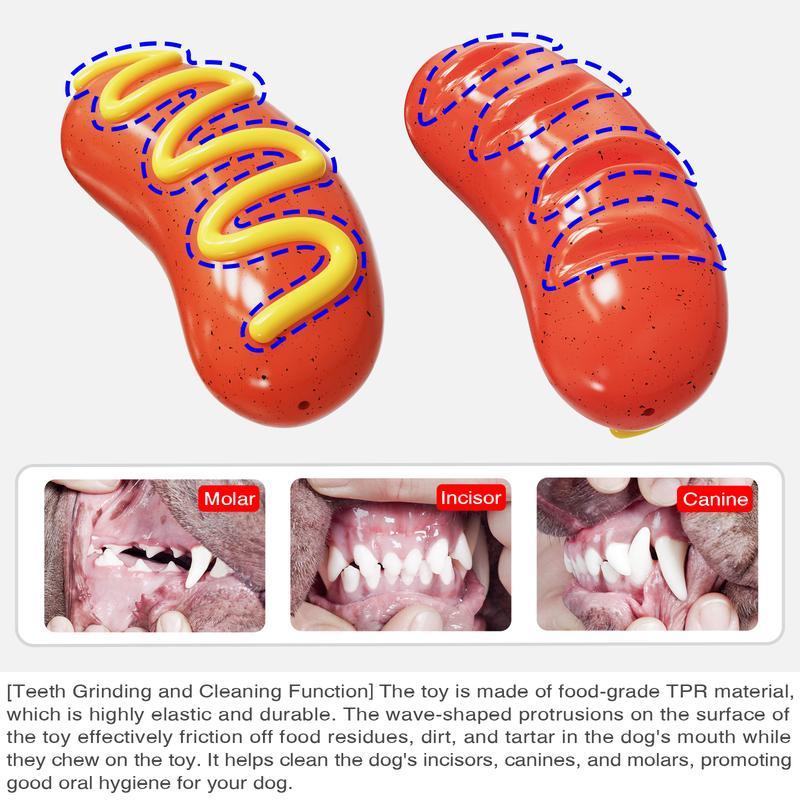 PPOKE1 Dog Chew Toy – Sausage-Shaped Chew for Aggressive Chewers